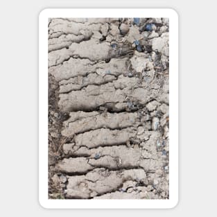 Arid mud flats cut Sticker